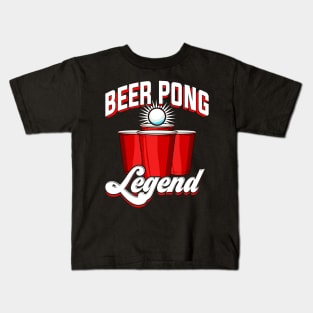 Beer Pong Legend Funny Beirut Beerpong College Kids T-Shirt